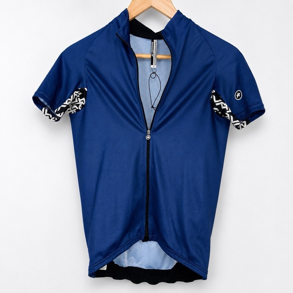 Assos Mille GT 2019 Blue Full Zip Cycling Jersey Short Sleeve Size S